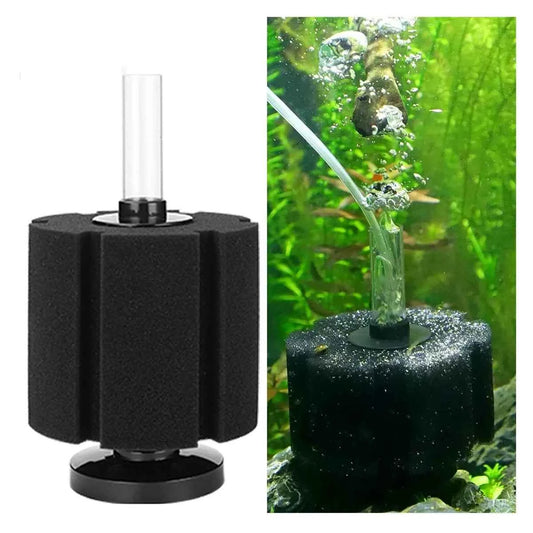 5 Sizes Aquarium Fish Tank Air Pump Bio Sponge Filter&Replaceable Biochemical Cotton Filtration Oxygenation Bacteria Cultivation