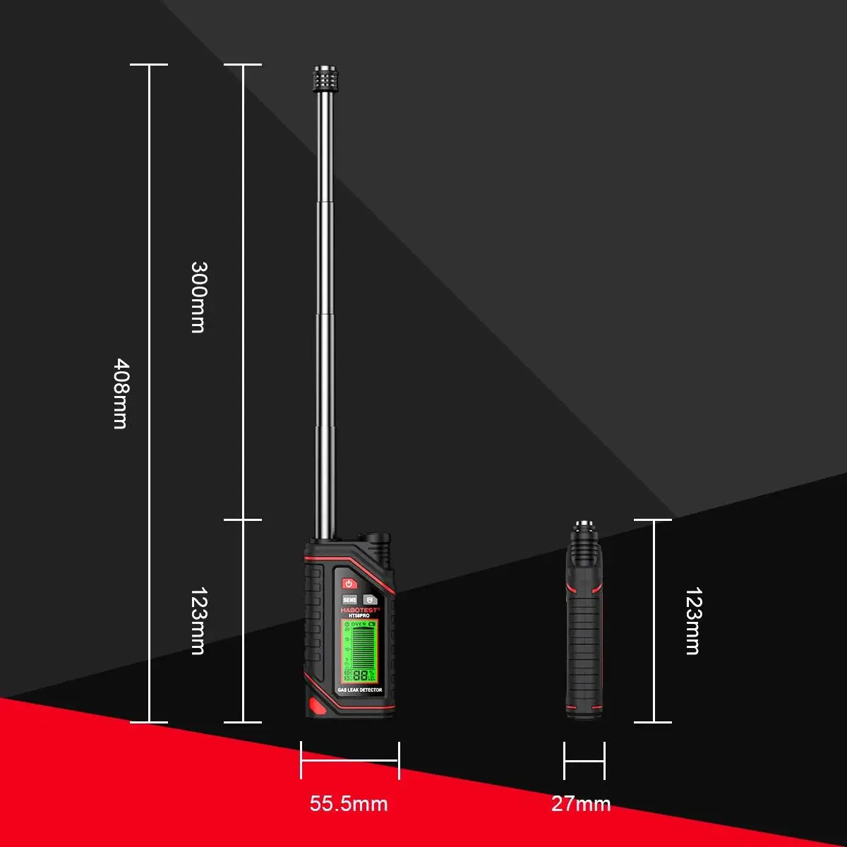 HABOTEST HT58PRO Gas Leak Detector Gas High precision gas sensor sensitive sensor portable combustible Gas Detector