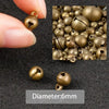 6/8/10/12/14/16/18/20/25mm Bronze Metal Jingle Bells Loose Beads Festival Party Christmas Decoration DIY Crafts Accessories