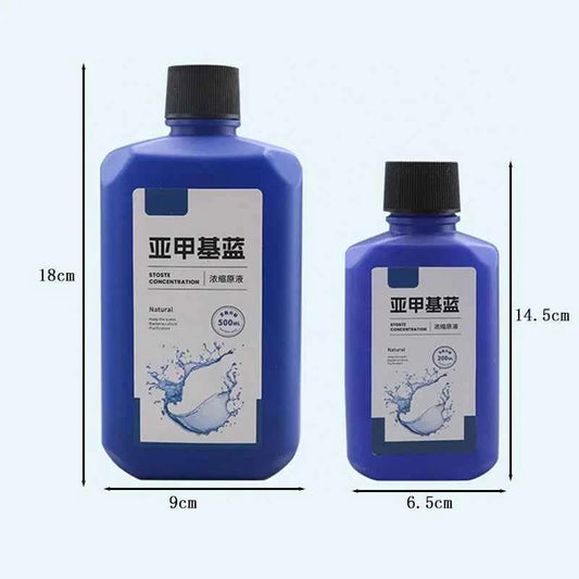 200ml/500ml Methylene Blue Concentrate for Aquarium Disinfection Sterilization Treat White Spot Fungus Tail Rot Water Cleaner
