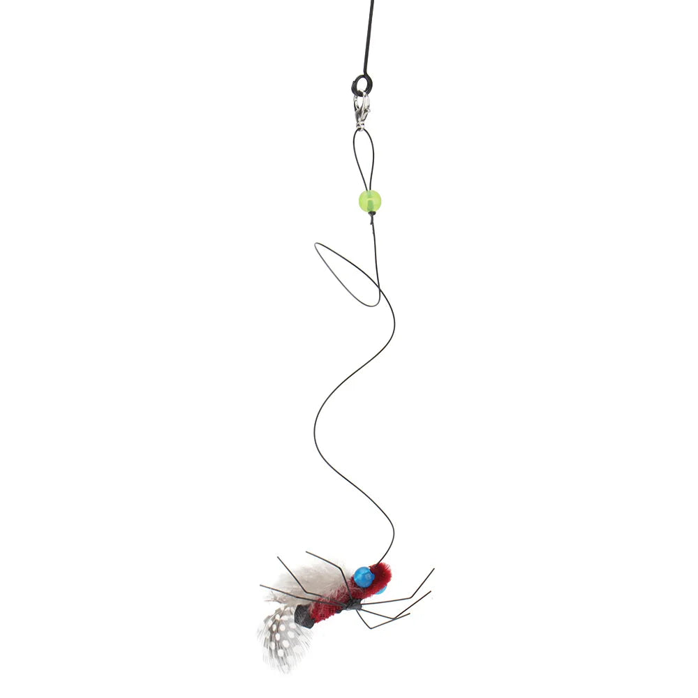5pcs Simulation Small Flying Insects Replacement Accessories for Cat Teasers Toys Kitten Feather Toys Pet Supplies - Play Paws Toys