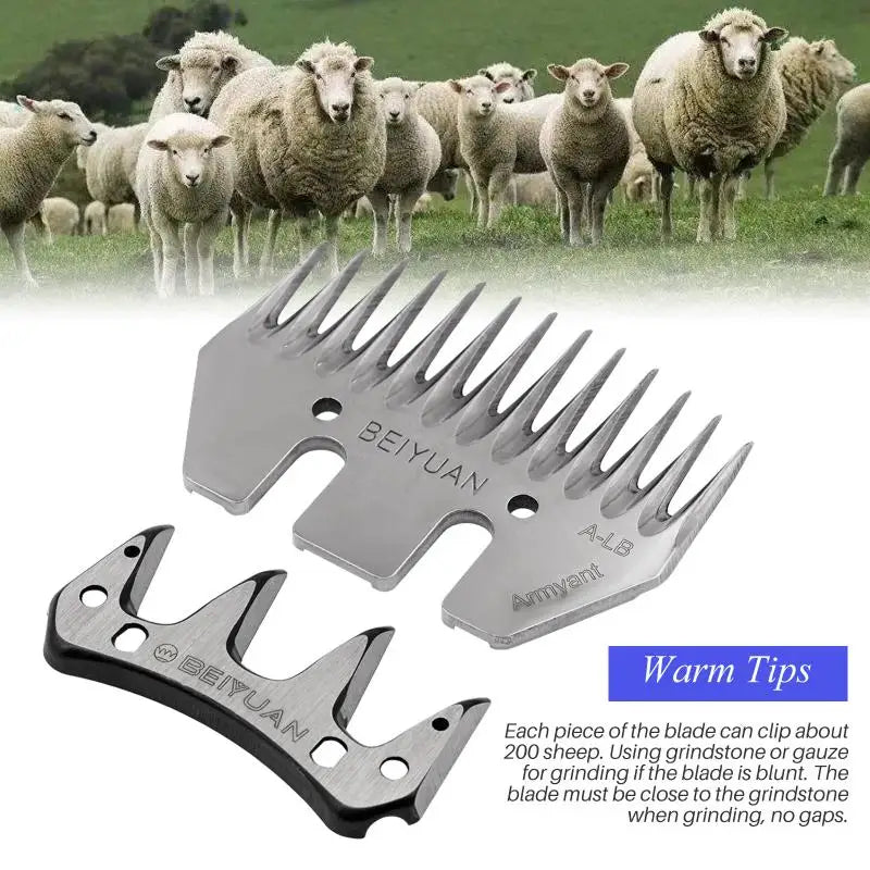 Stainless Steel Wool Scissors Sheep/goats Shears Convex Comb Cutter Shearing Clipper 4/9/13 Tooth Straight/curved Wool Blade