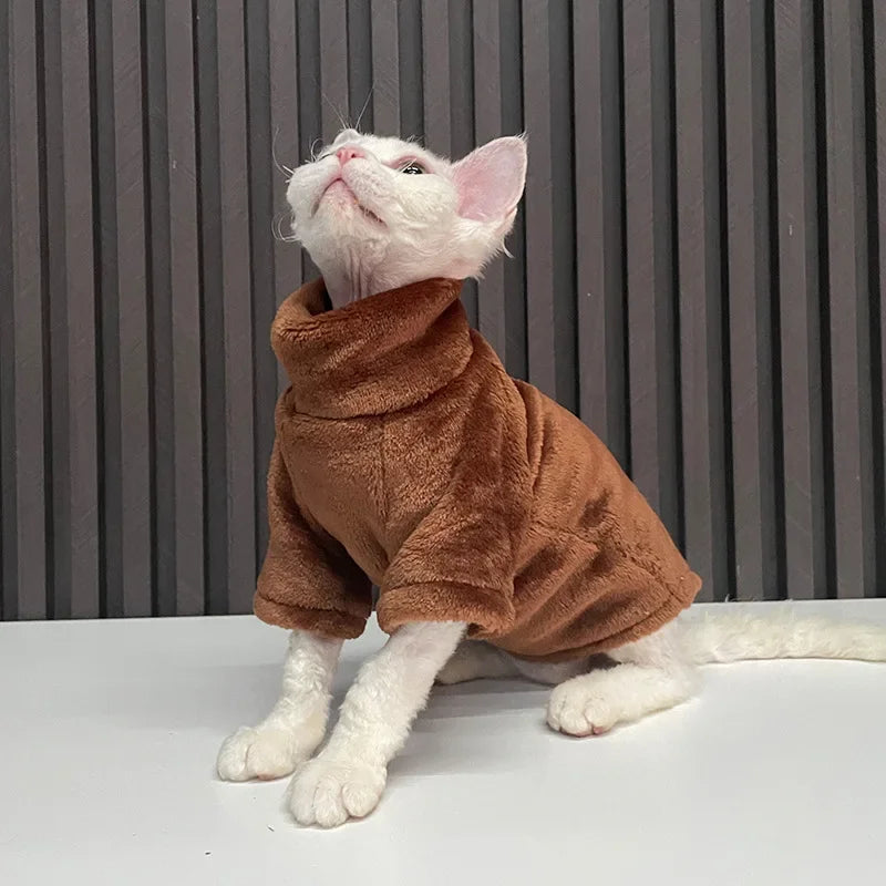Fashionable Clothes For Cats Sphynx Cat Sweater Kitten Clothing Hound Dog Hoodie Clothes For Sphinx Cat Outfit Pet Jumpsuits - Play Paws Toys