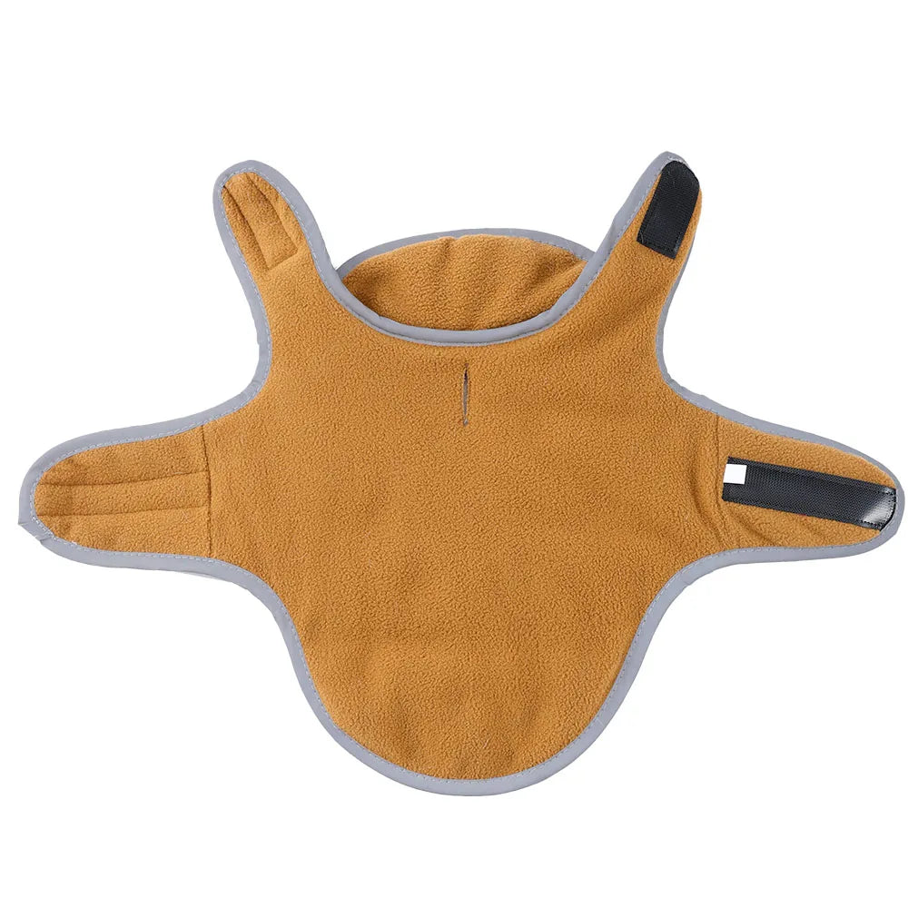 Fleece Warm Pet Clothes For Winter Reversible Cat Jacket With Leash Hole Reflective Waterproof Pets Coat For Puppy Cats Sphynx - Play Paws Toys