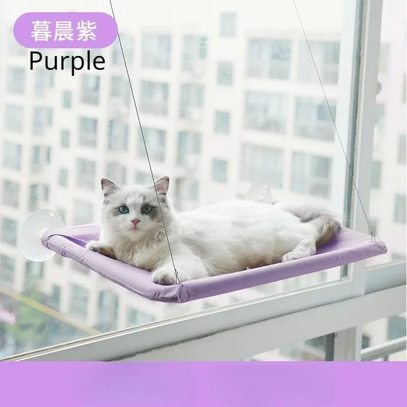 Washable Pet Sucker Hammock Bed Windowsill Hanging Cat Window Hammock - Play Paws Toys