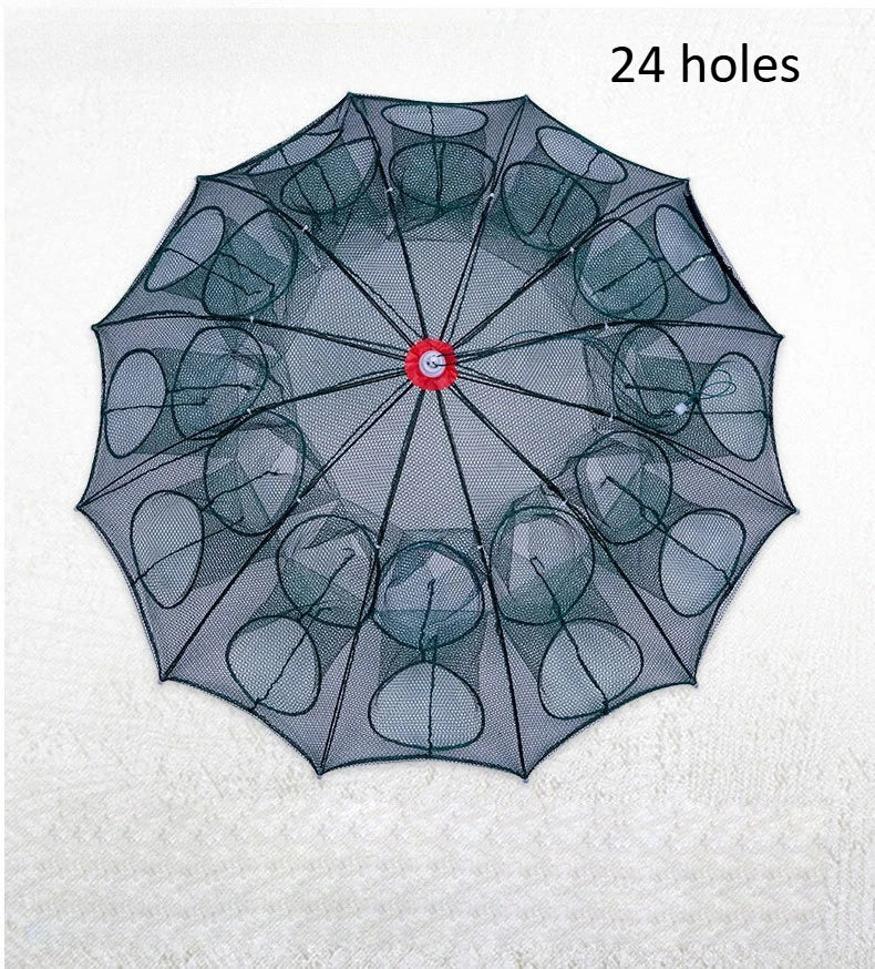 Automatic Multi-specification Fishing Net Umbrella Round Thickened Skeleton Folding Fishing Net Fishing Gear Fishing Accessories
