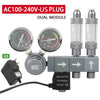 Aquarium CO2 regulator Dual meter solenoid valve Quick plug foam recorder  control system Fish tank CO2 pressure reducing valve