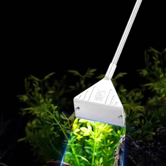 Aquarium Algae Remover Aluminum Alloy Stainless Steel Scraper Blade Fish Tank Glass Water Plant Grass Cleaning Tools Accessories