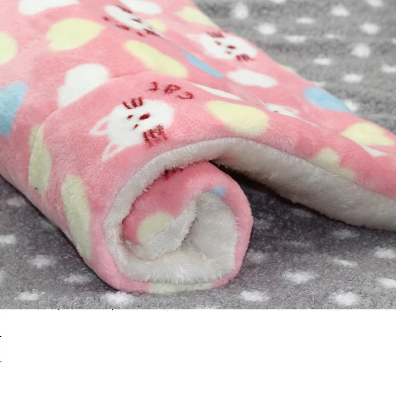 Large Size Flannel Dog Bed Thicken Cat Bed Sleeping Mat Dog Mat Blanket For Puppy Kitten Dog Bed Rug for Small Medium Large Dog - Play Paws Toys