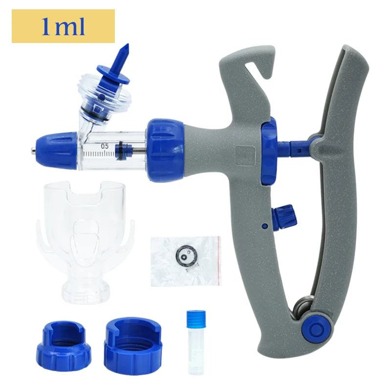 1-10ml Automatic Veterinary Continuous Syringe Animal Injection Adjustable Vaccine for Livestock Pig Cattle Sheep Chicken