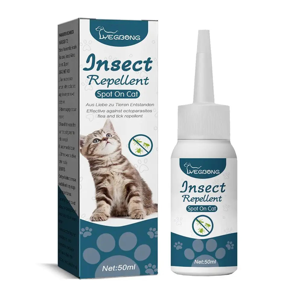 Pet Flea Killer Drops Anti Fleas Cats Ticks Lice Mite Ringworm Removal Itching Dogs Treatment Pet Removal Insect Relieve Dr G4B2