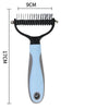 Hair Removal Comb for Dogs Cat Detangler Fur Trimming Dematting Deshedding Brush Grooming Tool For matted Long Hair Curly Pet