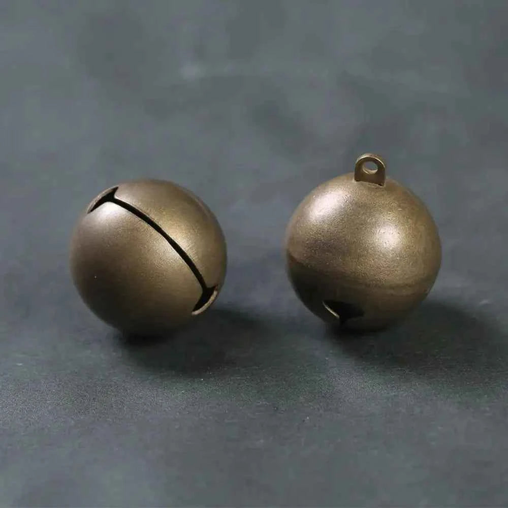 6/8/10/12/14/16/18/20/25mm Bronze Metal Jingle Bells Loose Beads Festival Party Christmas Decoration DIY Crafts Accessories