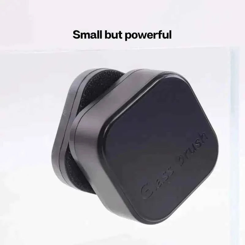 Mini Square Magnetic Brush Aquarium Glass Cleaner Scratch-Resistant Glass Cleaner Magnetic Brush for Small Aquarium Fish Tank