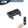 Fish Tank Fan Adjustable 8 Variable Speed Aquarium Cooling Fan Fish Tank Fit For 15mm tank thickness