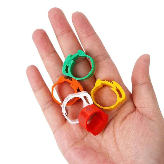 10-50PCS High-quality Chicken Foot Ring 5 Colors Numbered Identification Leg Rings Clip For Poultry Chickens Ducks Geese Parrot