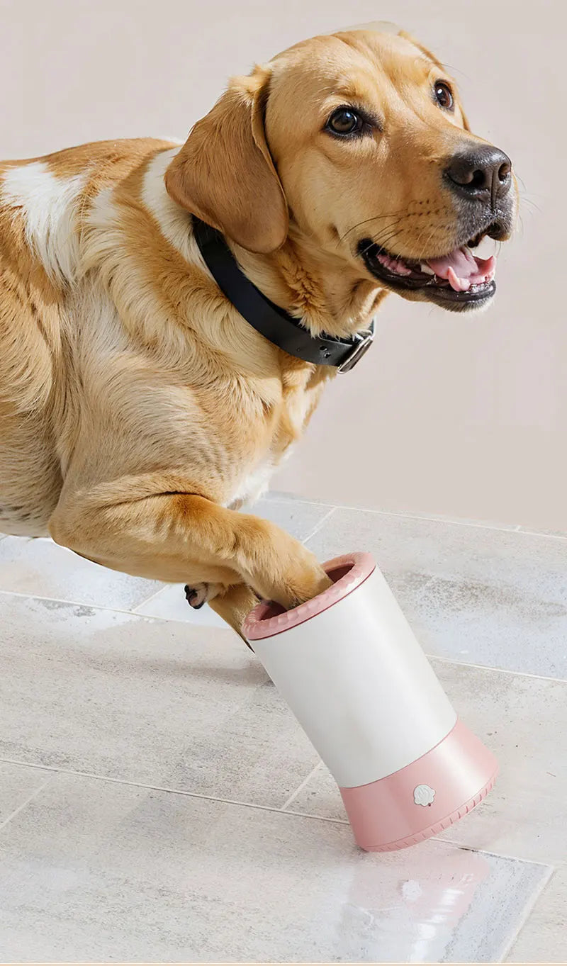 Electric Pet Paw Washer Cup Portable Dog Paw Cleaner Portable Foot Washer Cup Comfortable Foot Cleaning Machine Dog Brushes For