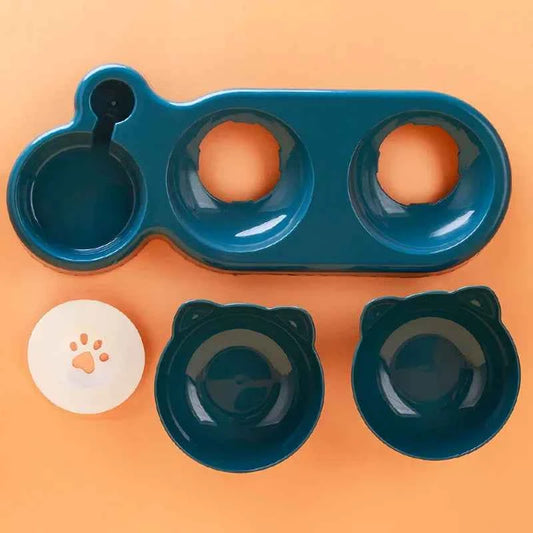 3 in 1 Cat Feeder Automatic Water Dispenser Double Bowl Pet Bowl for Small Dogs Cats Pet Food Container Cat Accessories