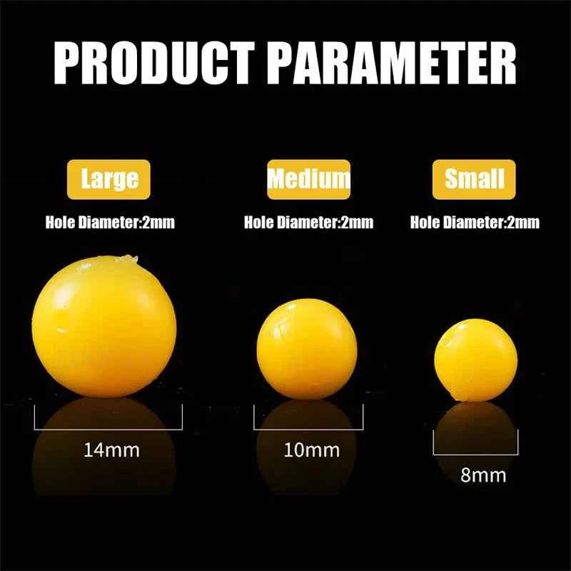 50PCS Floating Corn Soft Lure TPE Corn Flavor Float Fishing Bead Silicone Soft Baits Crankbaits Topwater Lures for Carp Fishing