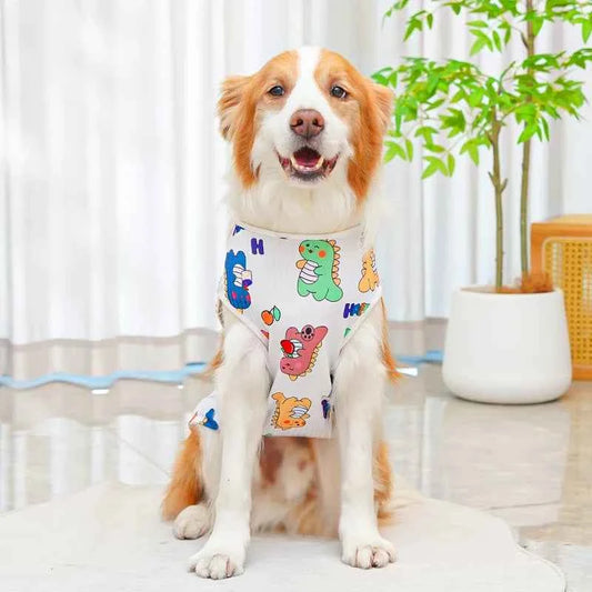 Wholesale XS-8XL Dog Vest Spring Summer Clothing Big Dog Golden Retriever Costume Bichon Cat Pet Clothes Supplies Dog Clothes