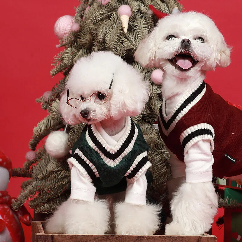 Cat Dog Sweater Pullover Winter Pet Clothes for Small Dogs Cat Vest Puppy Jacket Pet Cat Clothing Kitty Costume Ubranka Dla Psa - Play Paws Toys