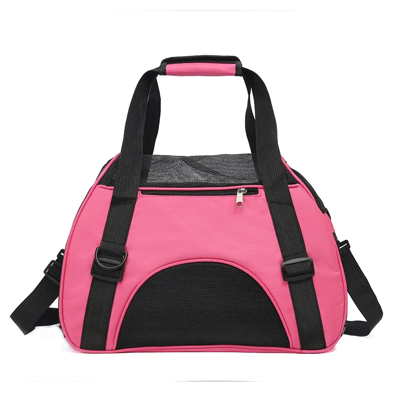 Cat Bags Soft-Sided Portable Dog Carrier Mesh Breathable Carrier Bags for Cats Dogs Comfort Foldable Handbag Pet Transport Bag - Play Paws Toys