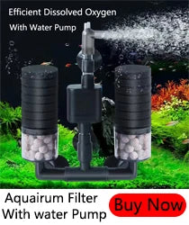 Black Aquarium Filter for Aquarium Fish Tank Air Pump Skimmer Biochemical Sponge Filter Aquarium Bio Filters Filtro Aquario