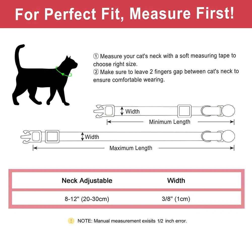 Custom Cat Collar Personalized PU Leather Kitten Puppy Collars Free Engraved ID Nameplate Necklace With Bell for cat Anti-lost