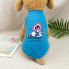 1PC  Lucy print pet sleeveless T-shirt, soft and breathable round neck pet vest