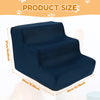 3 Step Dog Pet Stairs Ramp Ladder Training Non-Slip High Density Soft Foam Removable for High Bed or Couch Pet Supplies
