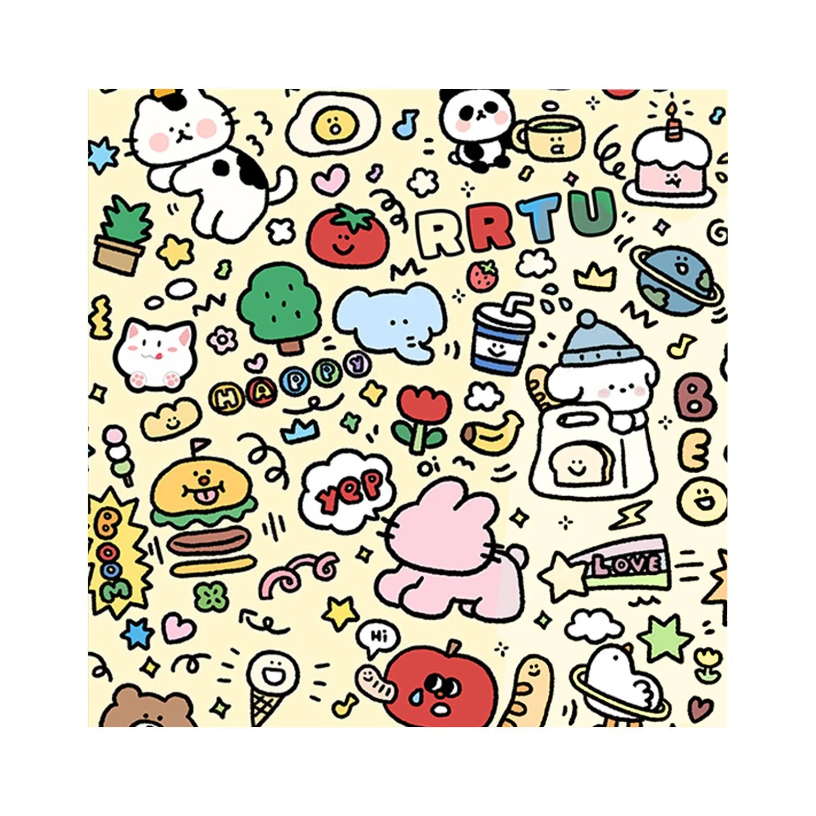 Cat Fixed Fabric Cartoon Printed Self-Adhesive Anti Scratch Anti Bite And Escape Cat Wrap Fabric Pet Grooming Restraint Bag