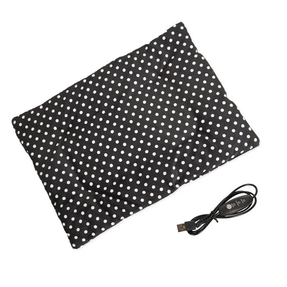 Pet Heating Pad Electric Blanket Dog And Cat Bed Mat Warming USB Blanket Washable Pad Warmer Soft Plush Winter Cat Puppy - Play Paws Toys