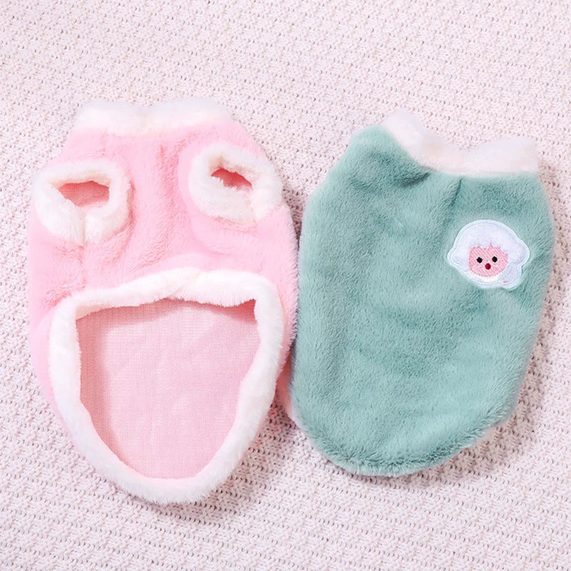 Soft Cat Clothes For Small Medium Dog Cats Pets Warm Kittens Clothes for Winter Kitten Small Kitten Stuff Clothing Vests - Play Paws Toys