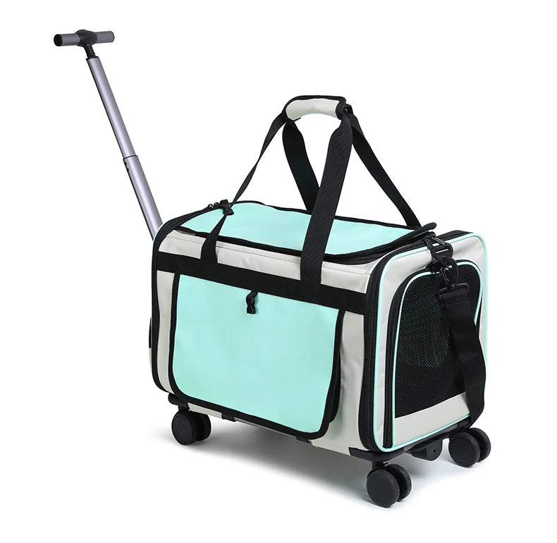 Pet Trolley Cat Bag Extra Large Portable Case Detachable Dog Trolley Case Large Foldable Pet Bag Cat Travel Carrier Bag - Play Paws Toys