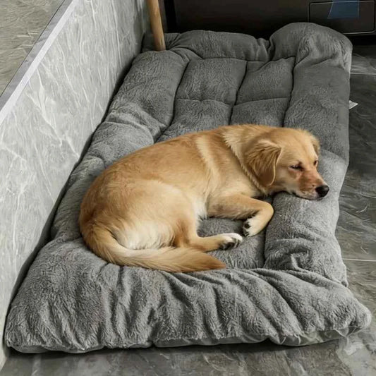 BOOTEELY Extra Large Plush Dog Bed Sofa Thickened Super Soft Polyester Pet Mat Dog Crate Mat Bed For Small Medium Large Dog Bed