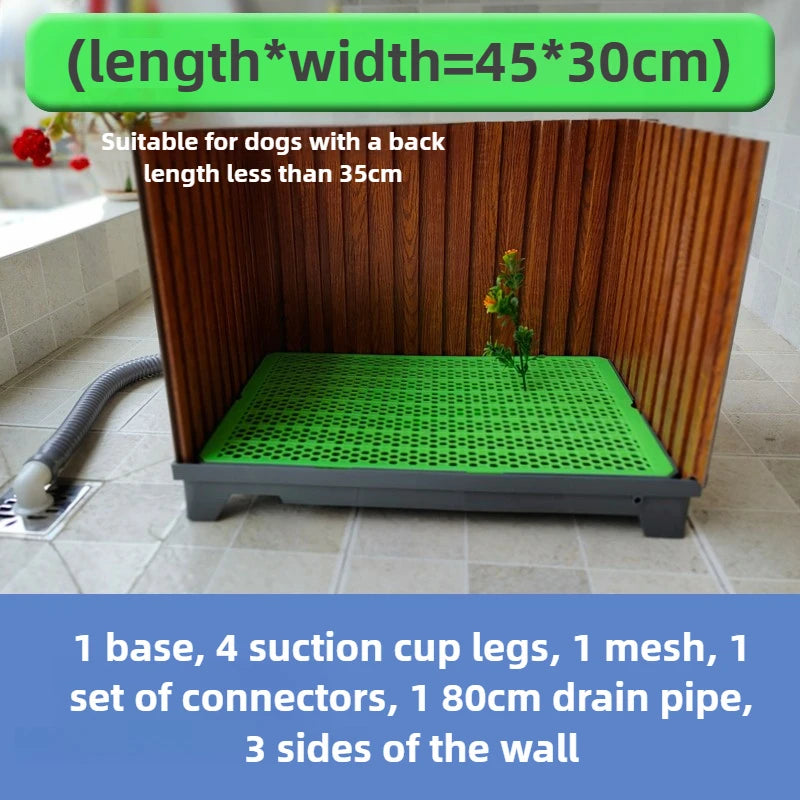 Flush Dog Toilet Direct Drainage System Dog Toilet Training Walls Pet Potty Indoor with Drain Pets Urinal Large Medium Supplies