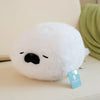 High Quality Cartoon Earphone Seal Sea Otter Plush Toy Ball Round Cushion Throw Pillow for Kids Birthday Gift School Nap Sleep