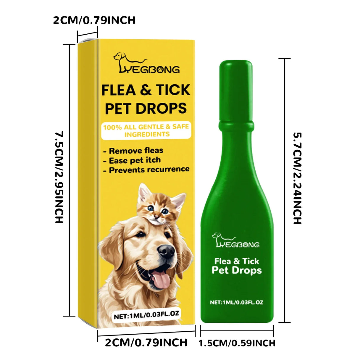 External Anti-Flea Deworming Cat Drops