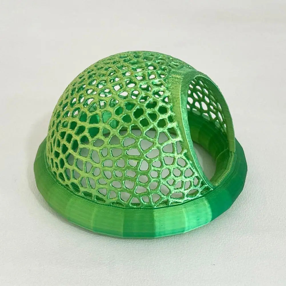 Aquarium Floating Cave Fish Shrimp Hideout Shelter 3-in-1 Hammock Feeding Ring & Resting Spot for Betta Small Aquatic Pets