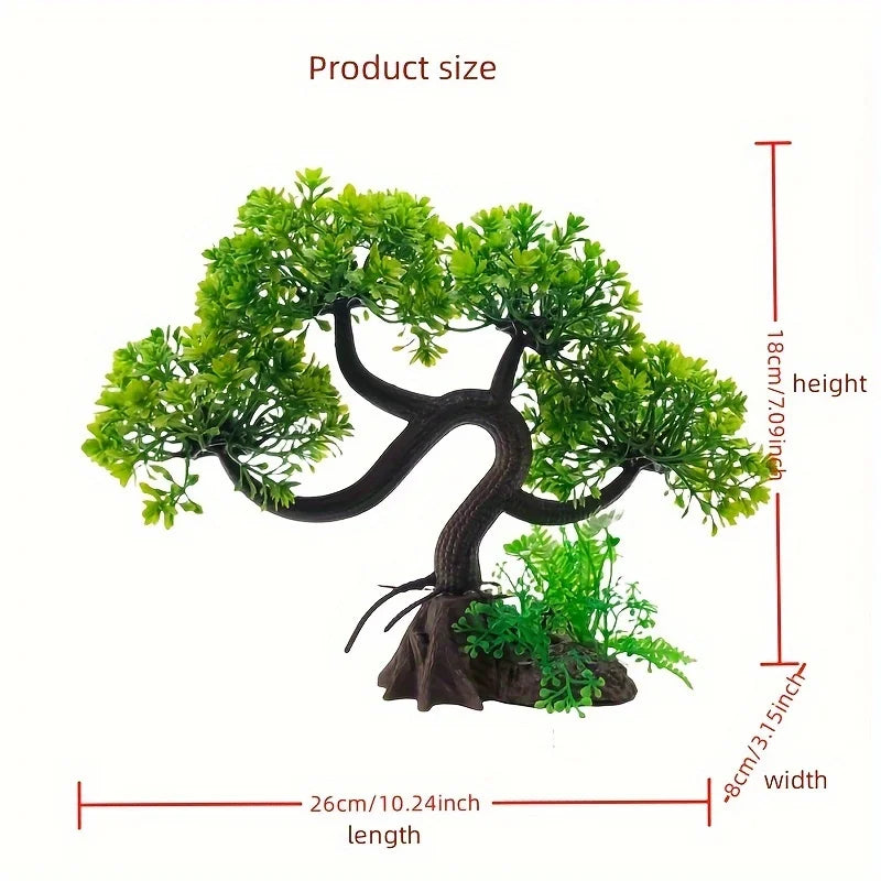 Simulation Water Glass Fish Tank Landscaping Decoration Imitation Water Plant tree Aquarium Ornament DIY Fish Tank Decor bigsize