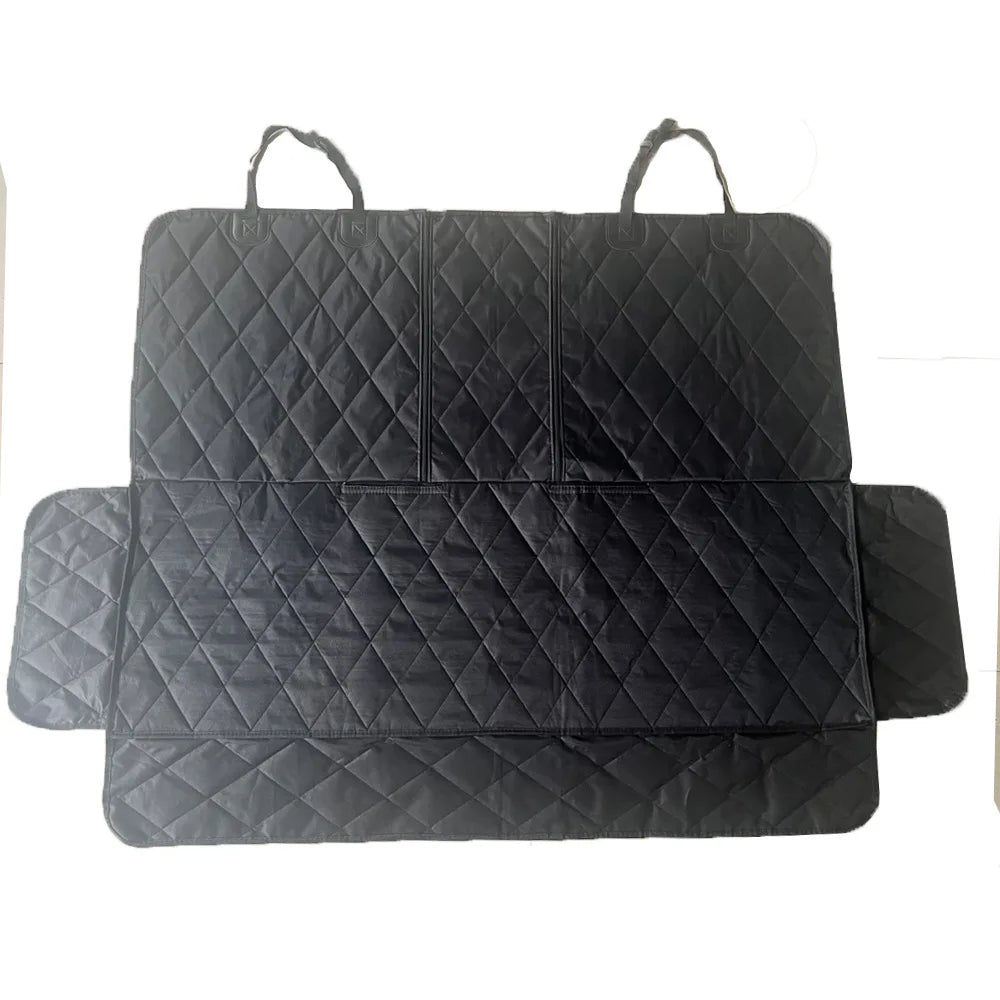 Dog car seat pad for cars trucks SUVs and other vehicles - universal pet rear seat pad for pets - Play Paws Toys