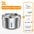 ROJECO Stainless Steel Pet Drinking Fountain Automatic Cat Water Fountain Smart Pet Water Dispenser for Dog Cat Drinking Supply