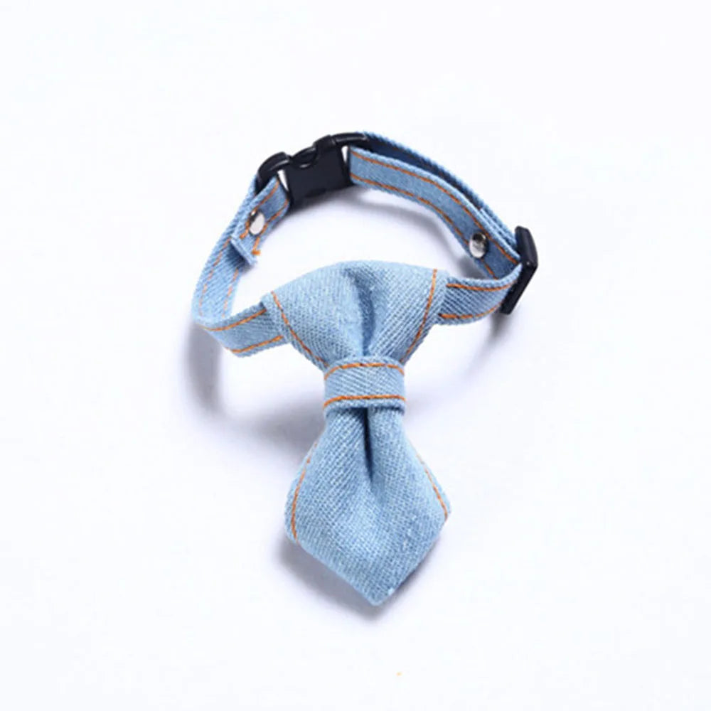 Pet Accessories for Dogs Cats Bowtie British Style Puppy Plaid Tie Breakaway Bowknot Collar for Small Dog Cat Gentleman Costume - Play Paws Toys