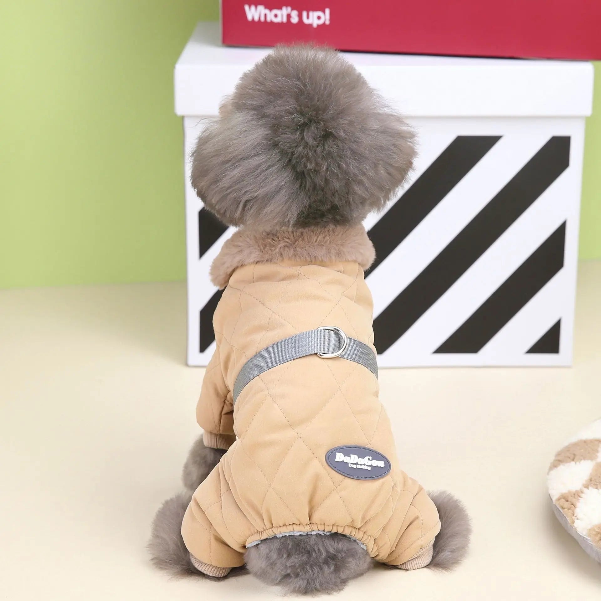 Warm Fleece Dog Jumpsuit For Small Medium Dogs Jacket with D-ring Autumn Winter Puppy Coat Chihuahua Costume Bulldog Pet Outfits