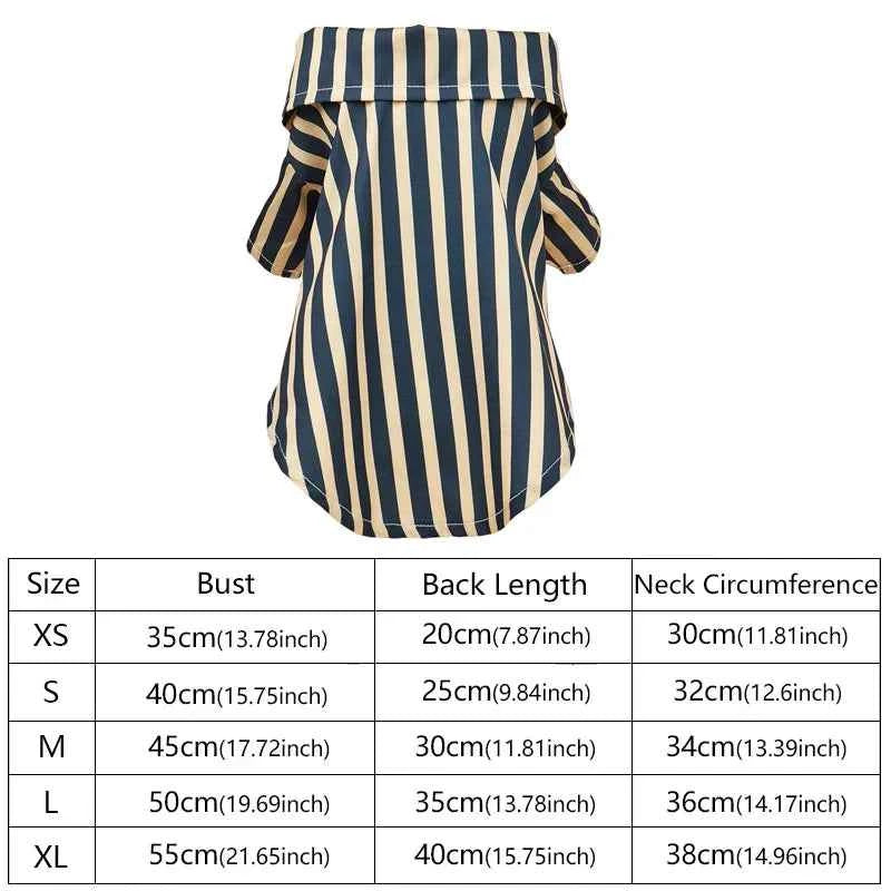 Cooling Summer Pet Clothes Vertical Stripe Shirts for Small Dogs Cats Schnauzer Chihuahua Yorkshire mascotas Clothing CatApparel