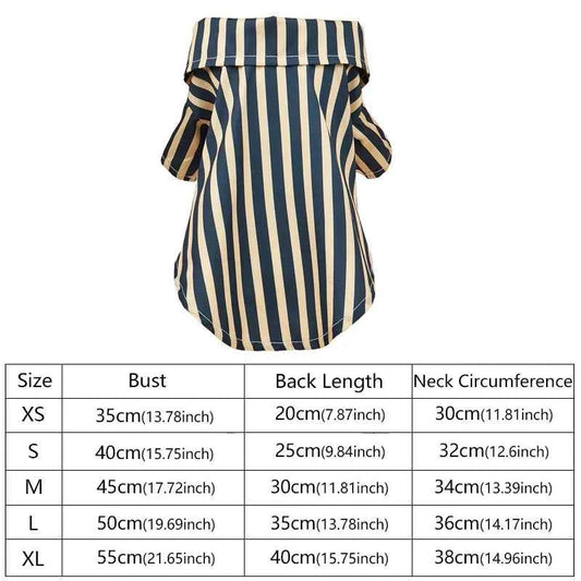 Cooling Summer Pet Clothes Vertical Stripe Shirts for Small Dogs Cats Schnauzer Chihuahua Yorkshire mascotas Clothing CatApparel