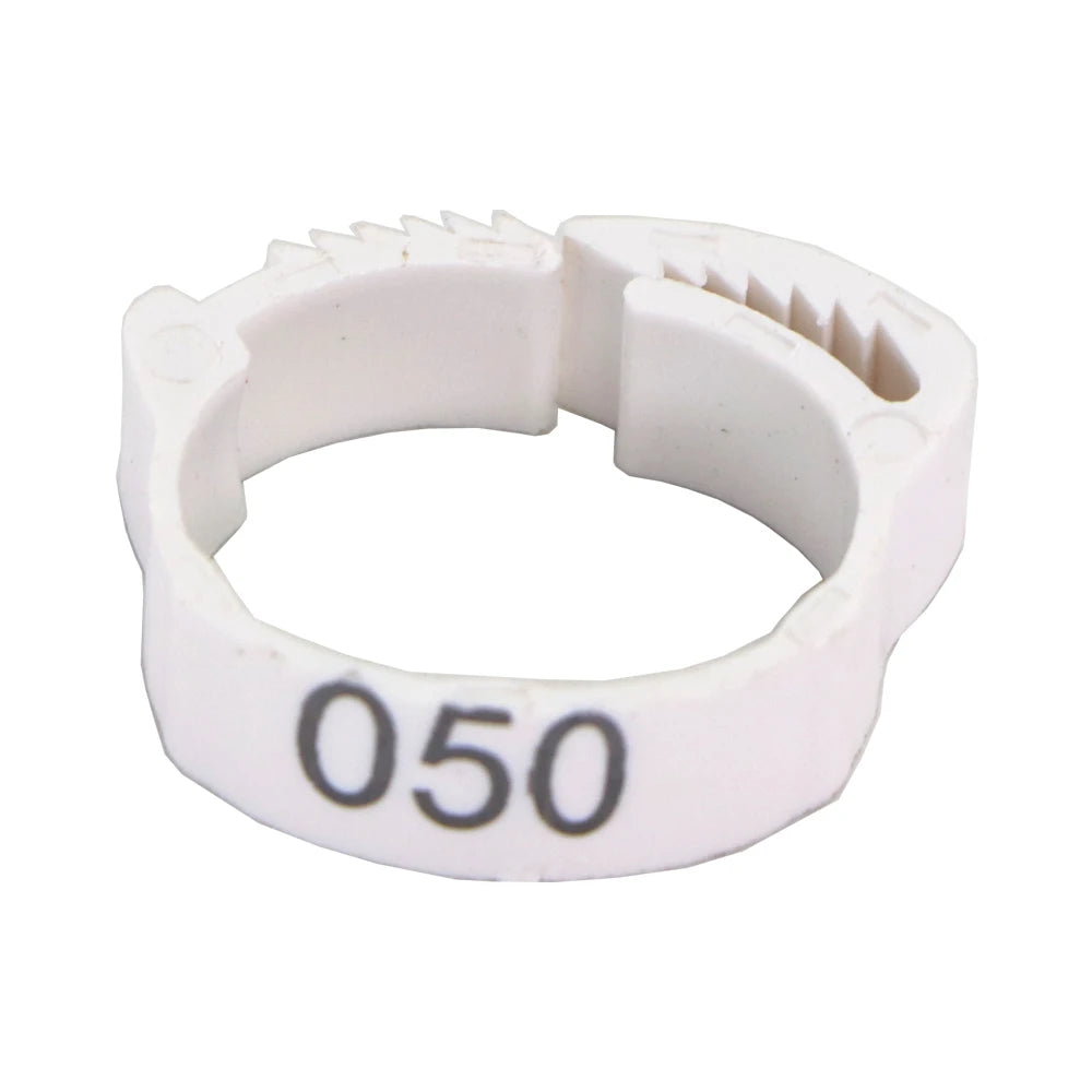 10-50PCS High-quality Chicken Foot Ring 6 Colors Numbered Identification Leg Rings Clip for Poultry Chickens Ducks Geese Parrot
