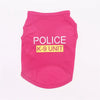 100% Cotton Pet Clothes Cool Cat SECURITY Costume for Cats Small Dogs Spring & Summer Puppy Kitty Cat Vest Top T Shirt Clothing