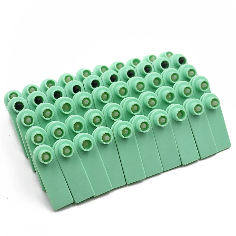 100 Pcs Livestock sheep Ear Tags No Word Ear Signage Animal Identification Card Sheep Goat Pig Cattle Ear Tags Farm Equipment