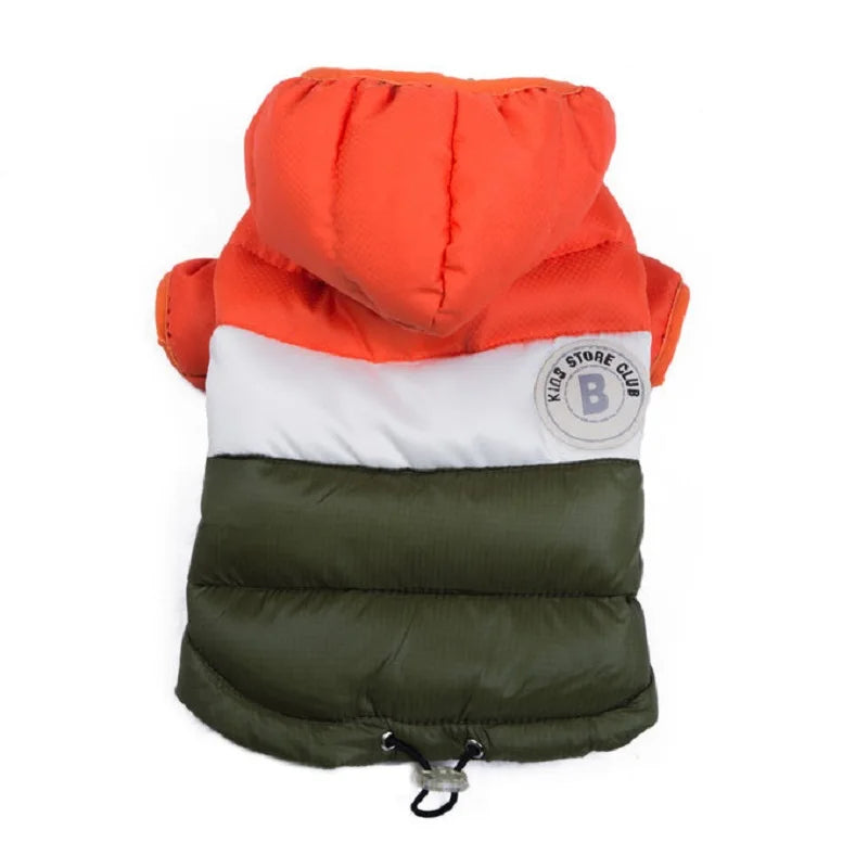 Dog Jacket Waterproof Luxury Dog Clothes Pet Down Cotton Vest Chihuahua French Bulldog Winter Dog Coat Puppy Warm Dog Costume